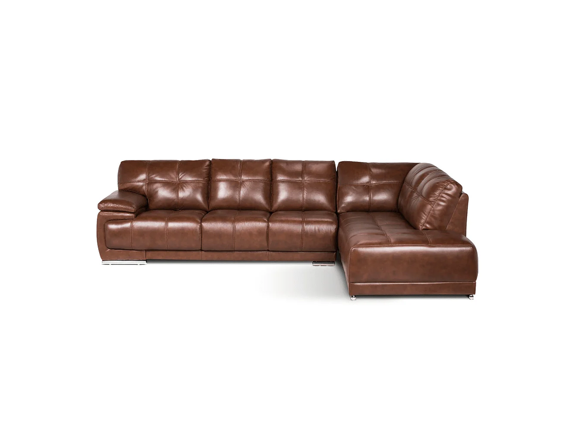SOFÁ SECCIONAL ROSEN 6974 DERECHO CUERO CARAMELO 1