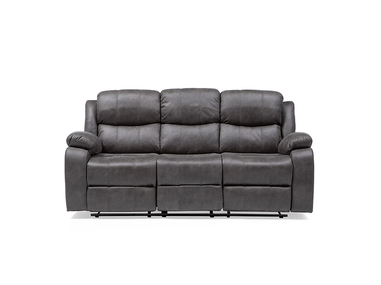 SOFÁ VYS SPA 3 CUERPOS ACERO GRIS RECLINABLE ISABEL GREY 4