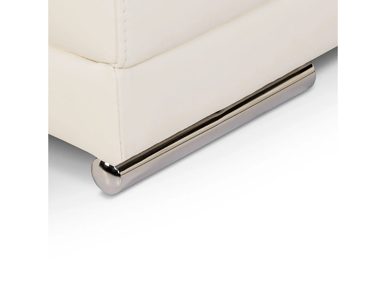 SOFÁ SECCIONAL ROSEN 6974 IZQUIERDO CUERO EN COLOR BLANCO 5