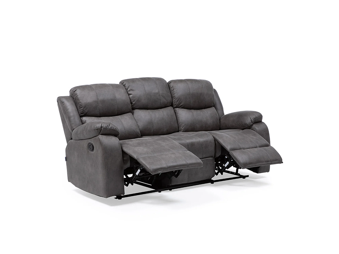 SOFÁ VYS SPA 3 CUERPOS ACERO GRIS RECLINABLE ISABEL GREY 5