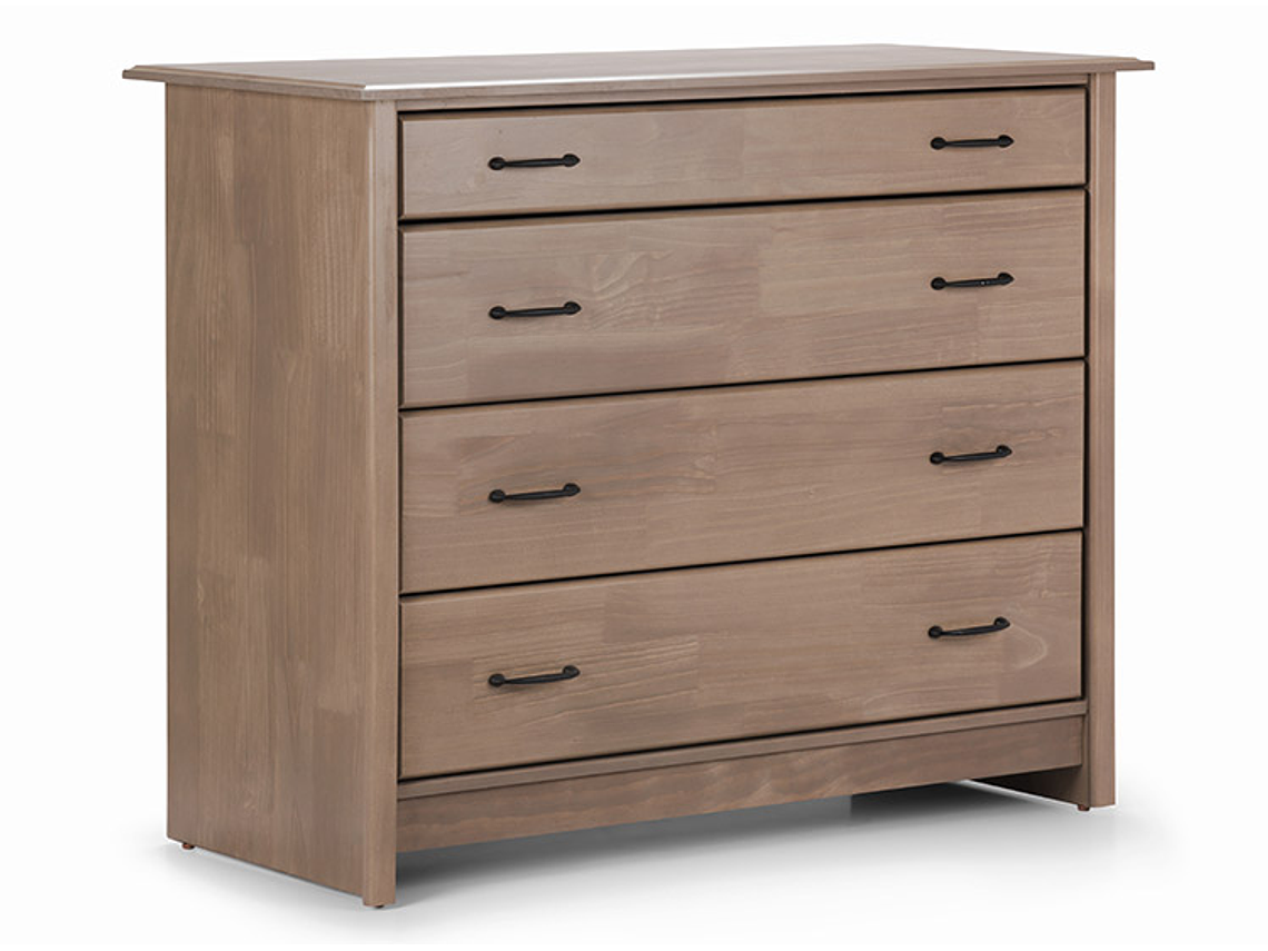 CÓMODA ROSEN HARLAND 4 CAJONES CAFÉ CLARO 2