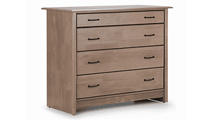 CÓMODA ROSEN HARLAND 4 CAJONES CAFÉ CLARO