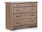 CÓMODA ROSEN HARLAND 4 CAJONES CAFÉ CLARO - Miniatura 2