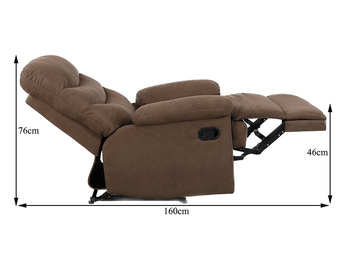 BERGER RECLINABLE MANUAL BLADEN DE A-8012-CAFE 2