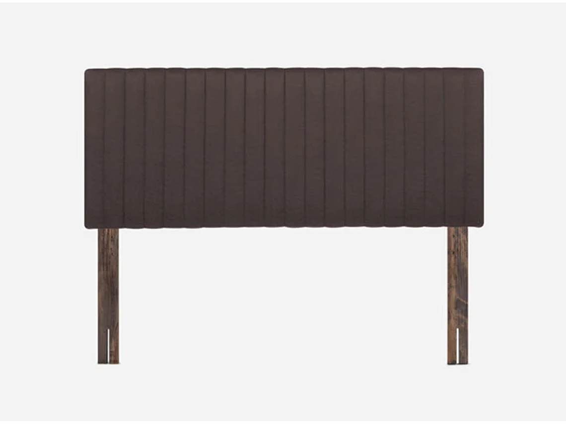 JUEGO DE DORMITORIO ROSEN CAMA EUROPEA ERGO T NEW 2 PLAZAS B/N + RESPALDO LUCIO CHOCOLATE 4