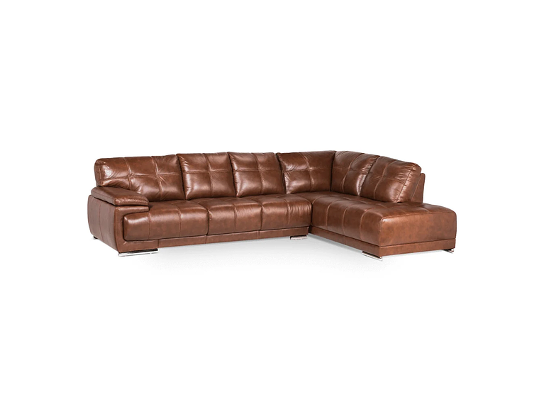 SOFÁ SECCIONAL ROSEN 6974 DERECHO CUERO CARAMELO 3