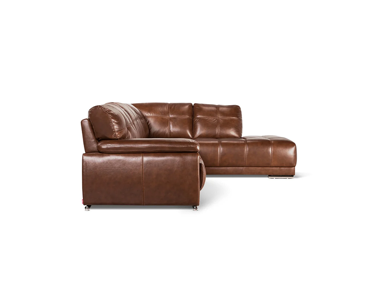 SOFÁ SECCIONAL ROSEN 6974 DERECHO CUERO CARAMELO 4