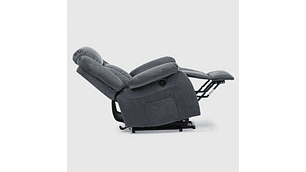 BERGER RECLINABLE ELÉCTRICO LIFT + MASAJE + CALENTADOR LIVORNO GRIS KM8822MDG