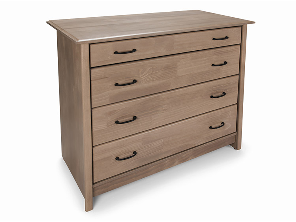 CÓMODA ROSEN HARLAND 4 CAJONES CAFÉ CLARO 6