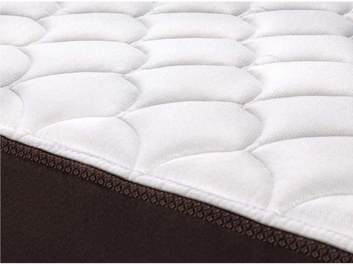 JUEGO DE DORMITORIO ROSEN CAMA EUROPEA ERGO T NEW 2 PLAZAS B/N + RESPALDO LUCIO CHOCOLATE 6