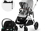 COCHE TRAVEL SYSTEM GAZELLE BLK LG + ATON S2+ BASE - Miniatura 2