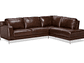 SOFÁ SECCIONAL ROSEN KRIS DERECHO CUERO MARRON - Miniatura 1