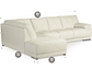 SOFÁ SECCIONAL ROSEN 6974 IZQUIERDO CUERO EN COLOR BLANCO - Miniatura 11