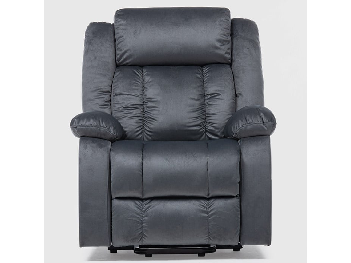 BERGER RECLINABLE ELÉCTRICO LIFT + MASAJE + CALENTADOR LIVORNO GRIS KM8822MDG 4