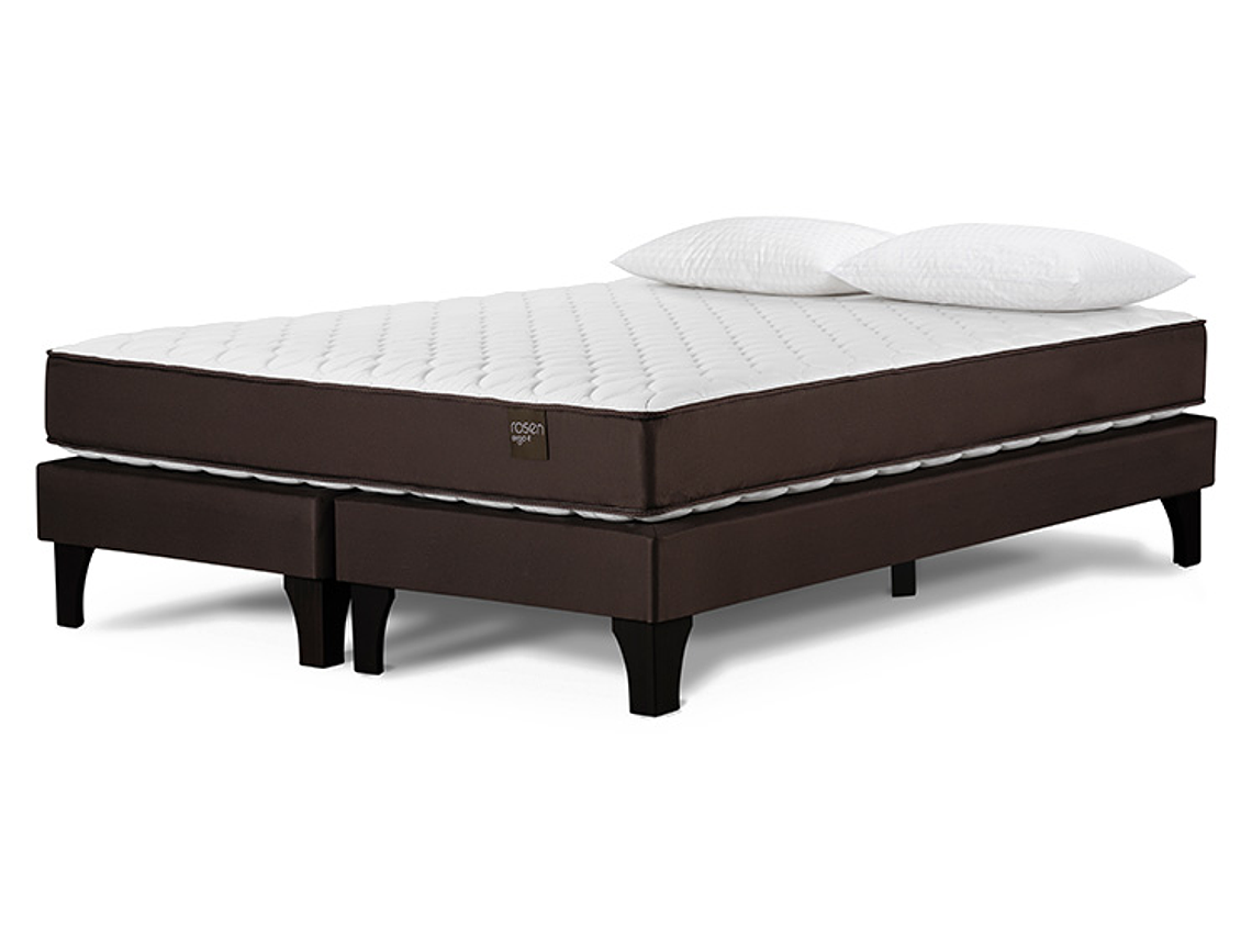 JUEGO DE DORMITORIO ROSEN CAMA EUROPEA ERGO T BD 2 PLAZAS + ALMOHADAS 2