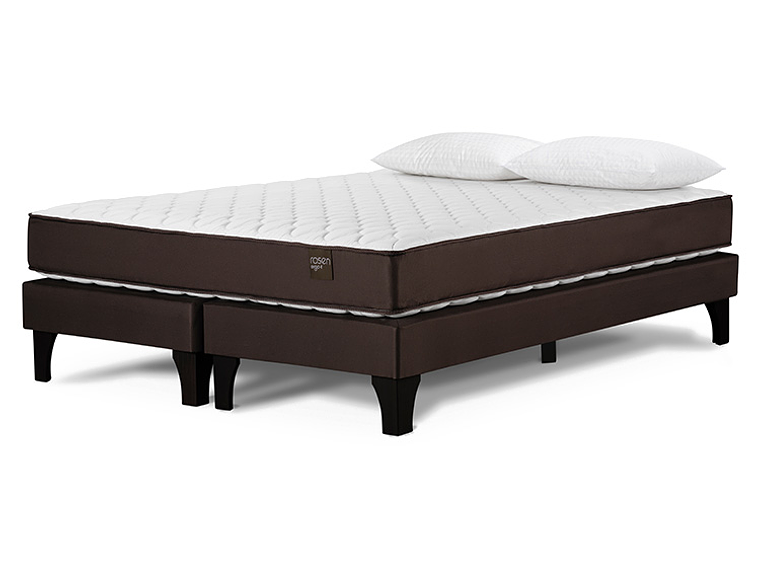 JUEGO DE DORMITORIO ROSEN CAMA EUROPEA ERGO T BD 2 PLAZAS + ALMOHADAS 2