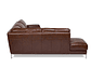 SOFÁ SECCIONAL ROSEN KRIS IZQUIERDO CUERO MARRON - Miniatura 3