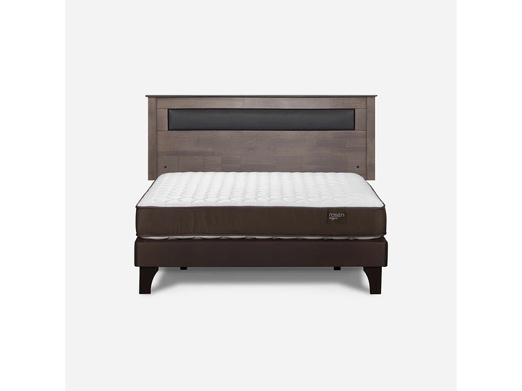 CAMA EUROPEA ERGO-T NEW 2 PLAZAS BN + RESPALDO FERRARA GRIS 1