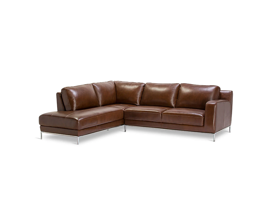 SOFÁ SECCIONAL ROSEN KRIS IZQUIERDO CUERO MARRON 4