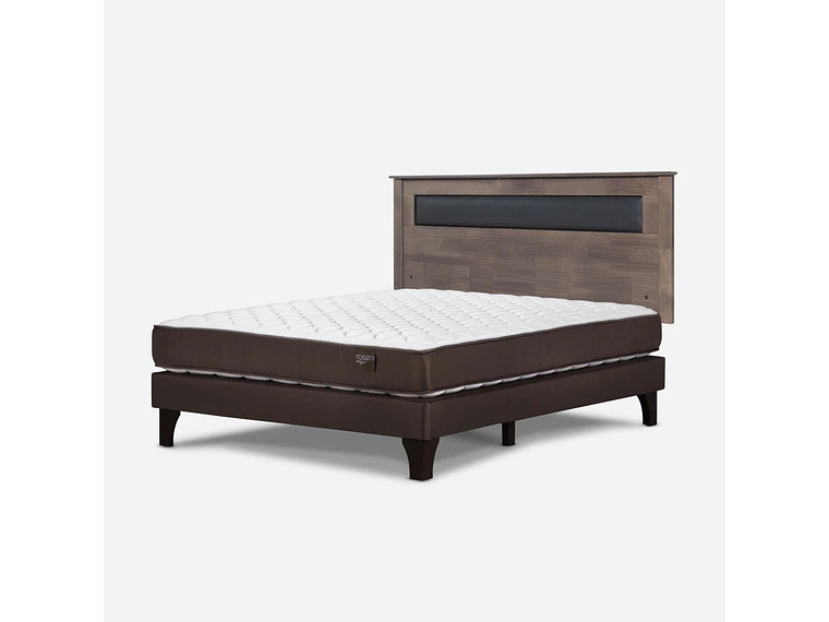 CAMA EUROPEA ERGO-T NEW 2 PLAZAS BN + RESPALDO FERRARA GRIS 3