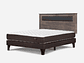 CAMA EUROPEA ERGO-T NEW 2 PLAZAS BN + RESPALDO FERRARA GRIS - Miniatura 3