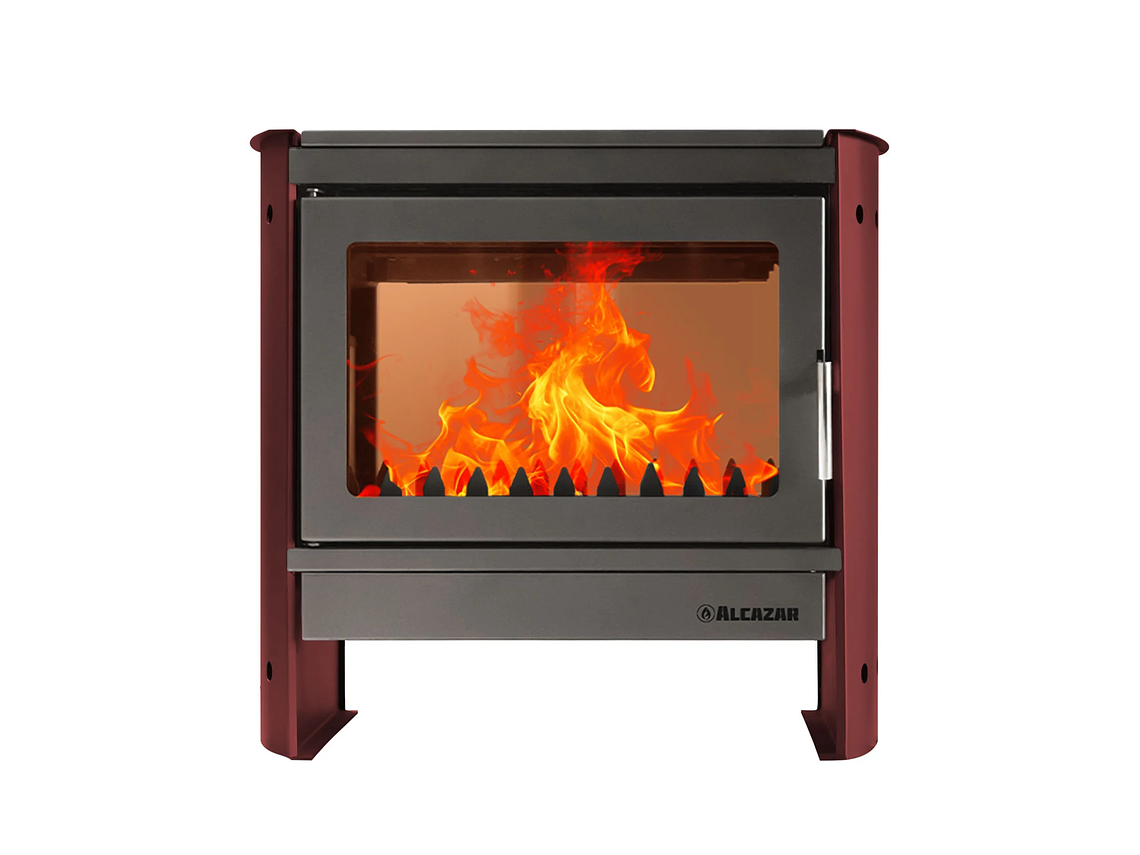 ESTUFA TIROLESA ALCAZAR MAGNUM DOBLE CARA BURDEO 1