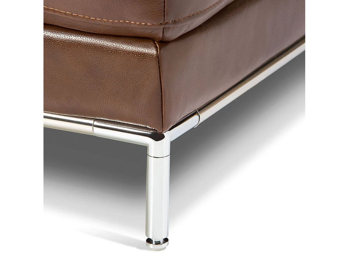 SOFÁ SECCIONAL ROSEN KRIS IZQUIERDO CUERO MARRON 6