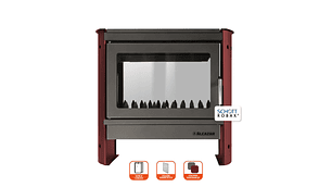 ESTUFA TIROLESA ALCAZAR MAGNUM DOBLE CARA BURDEO