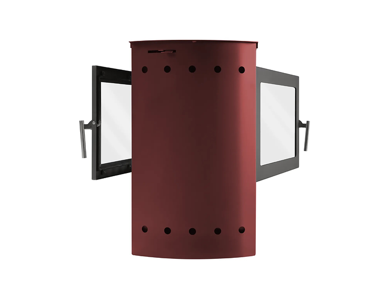 ESTUFA TIROLESA ALCAZAR MAGNUM DOBLE CARA BURDEO 4