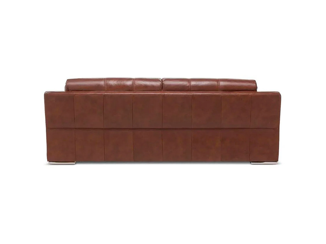 SOFÁ ROSEN 5037 3 CUERPOS CUERO CARAMELO 5