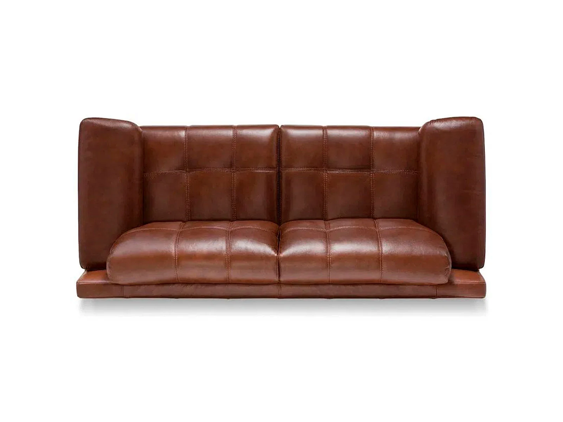 SOFÁ ROSEN 5037 3 CUERPOS CUERO CARAMELO 7