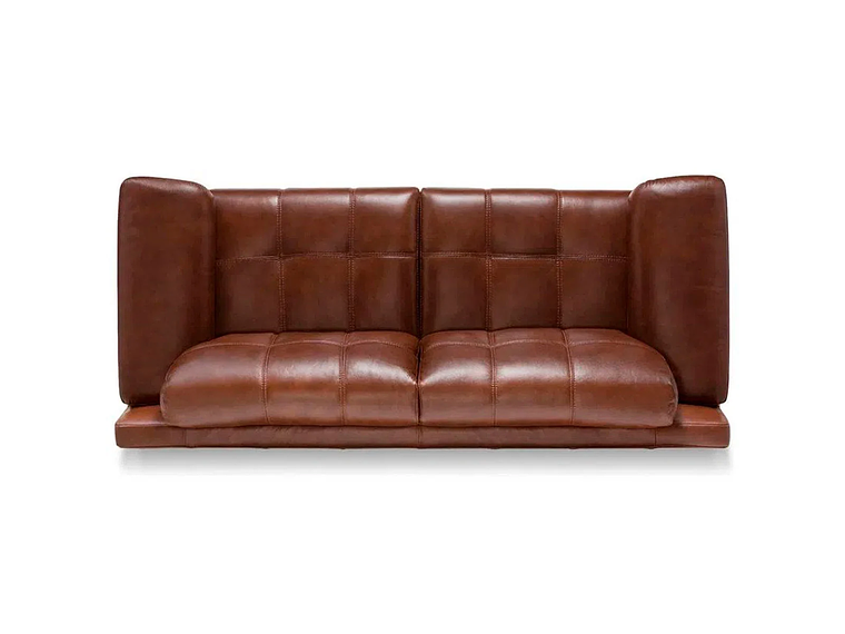 SOFÁ ROSEN 5037 3 CUERPOS CUERO CARAMELO 7