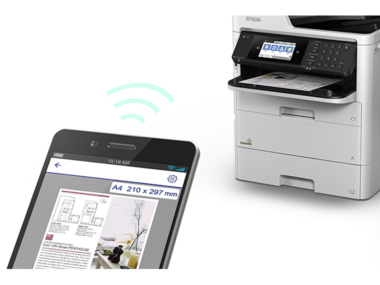 IMPRESORA MULTIFUNCIONAL WORKFORCE PRO WF-C579R BLANCA 2