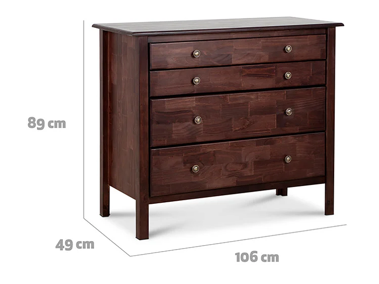 COMODA CIC BERLIN CHOCOLATE 4C 4