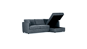 SOFÁ SECCIONAL CAMA ROSEN NOAH DERECHO 3 CUERPOS MELANGE DENIM