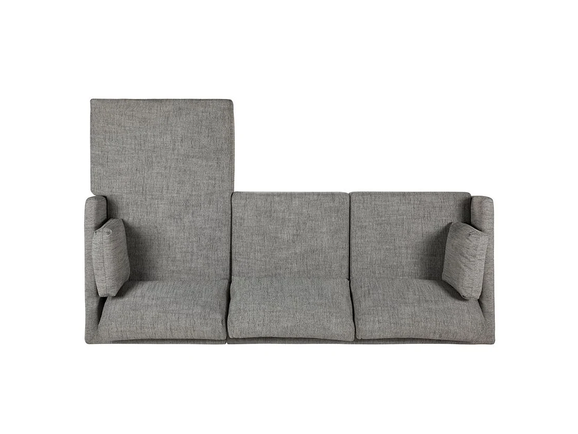 SOFÁ SECCIONAL CAMA ROSEN DERECHO NOAH TELA GRIS 4