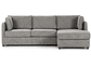 SOFÁ SECCIONAL CAMA ROSEN DERECHO NOAH TELA GRIS - Miniatura 5