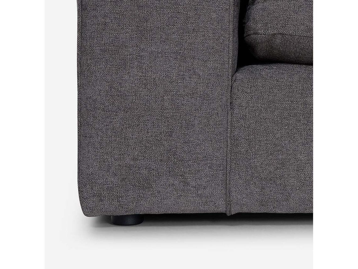 SOFÁ ROSEN GRIS SECCIONAL DORNIE TELA 4 PIEZAS 8