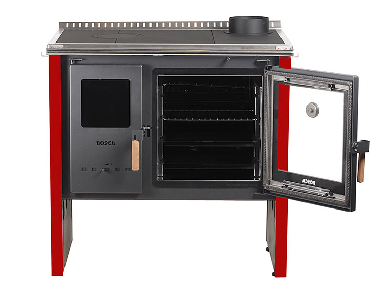 COCINA A LEÑA BOSCA HESTIA ROJO 5