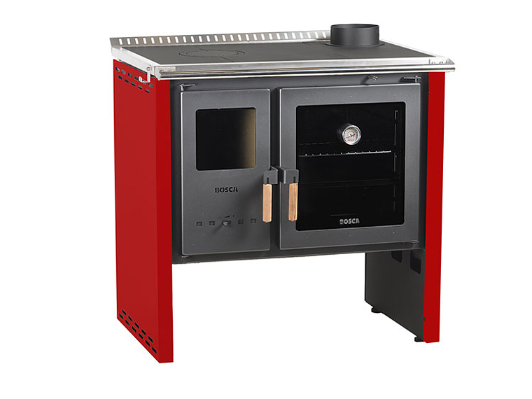 COCINA A LEÑA BOSCA HESTIA ROJO 6