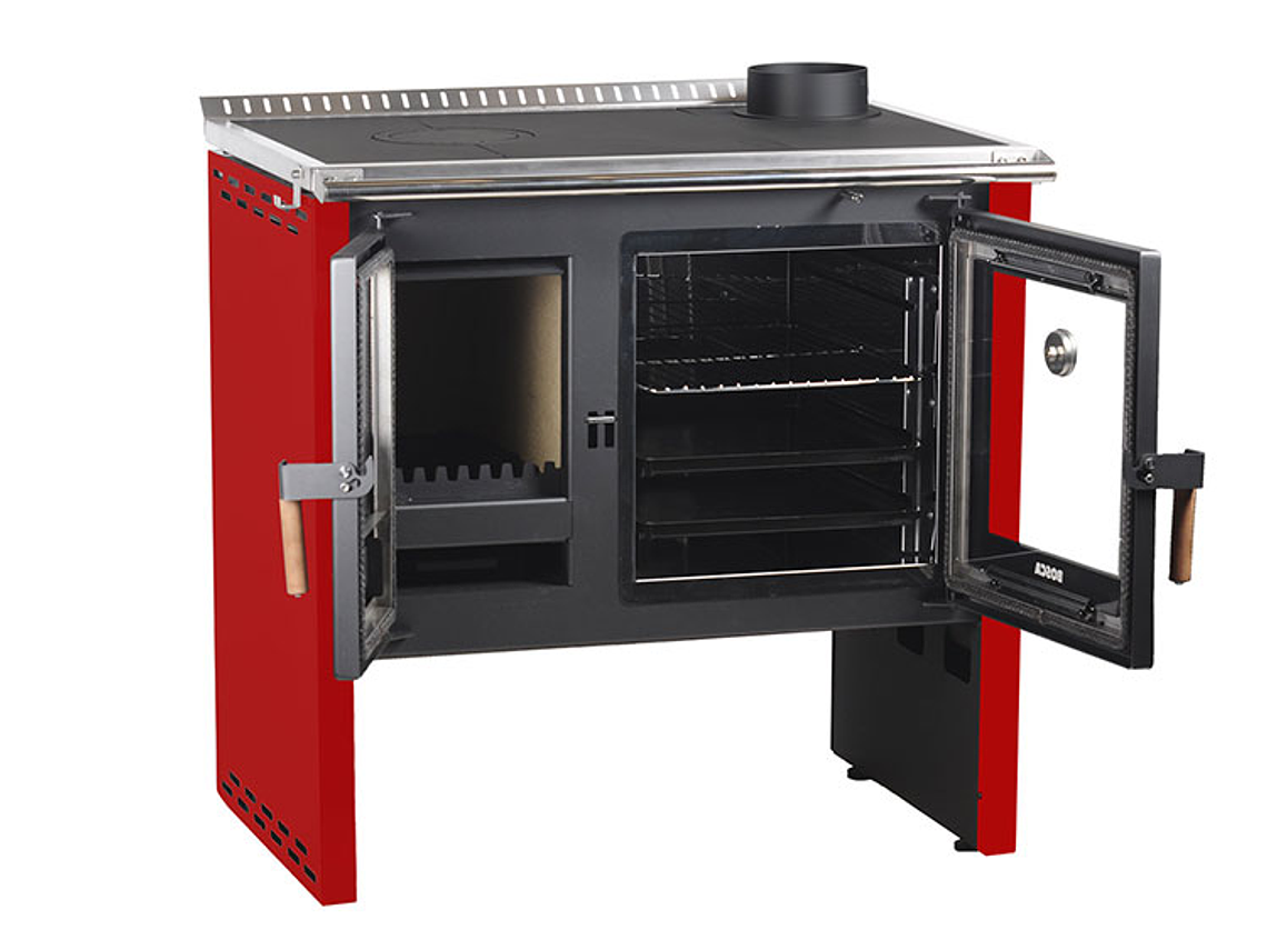 COCINA A LEÑA BOSCA HESTIA ROJO 7