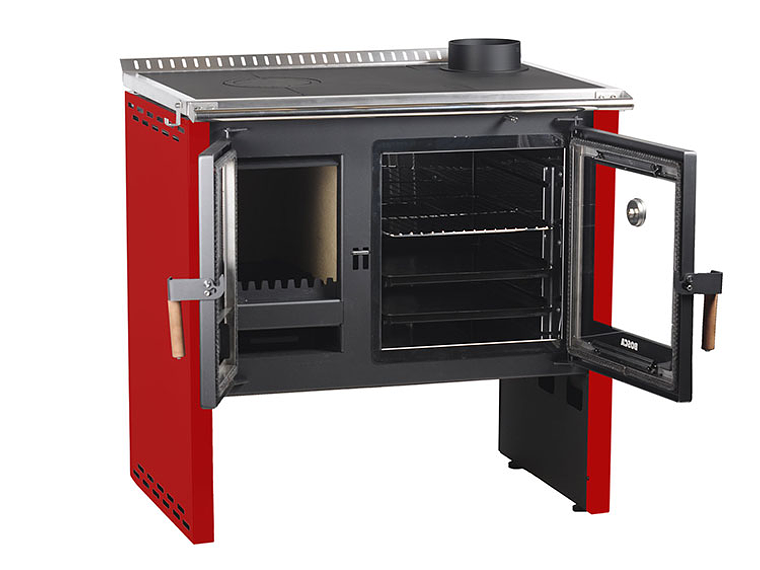 COCINA A LEÑA BOSCA HESTIA ROJO 7