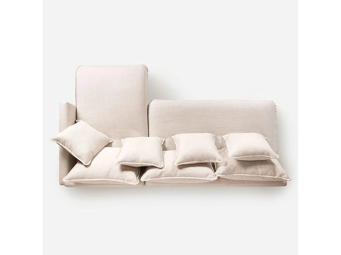 SOFÁ SECCIONAL ROSEN DUNSTER DERECHO 3 CUERPOS BEIGE 5