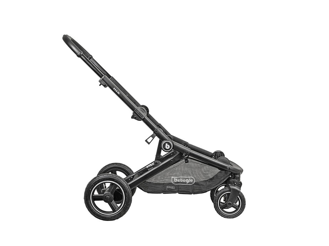 COCHE DOBLE TRAVEL SYSTEM BEBEGLO DUETO GRIS 9