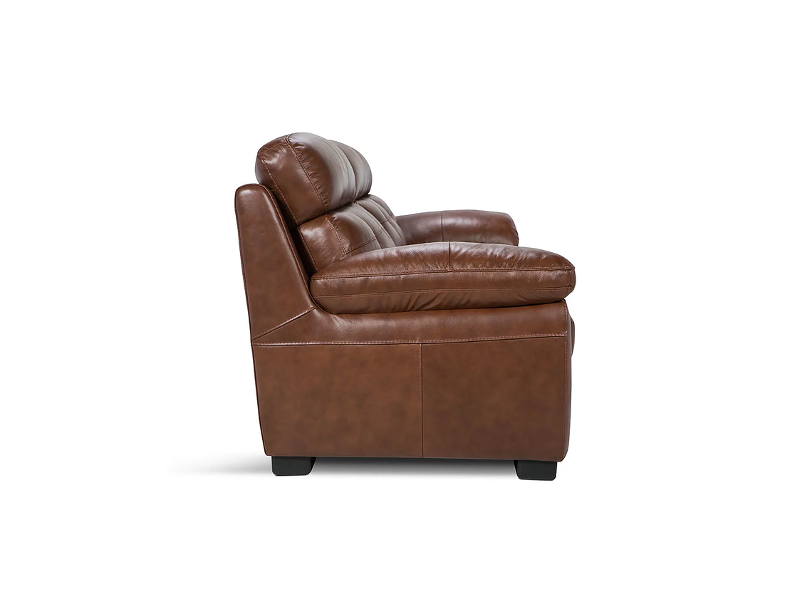 SOFÁ ROSEN FLAMINIO 3 CUERPOS CUERO CARAMELO 3