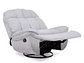 BERGERE VYS SPA MILLENIUM WHITE ACERO FELPA BLANCO INVIERNO MECEDOR GIRATORIO Y RECLINABLE - Miniatura 1
