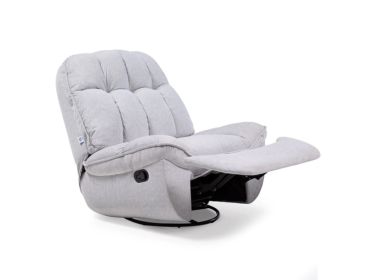 BERGERE VYS SPA MILLENIUM WHITE ACERO FELPA BLANCO INVIERNO MECEDOR GIRATORIO Y RECLINABLE 3
