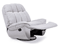 BERGERE VYS SPA MILLENIUM WHITE ACERO FELPA BLANCO INVIERNO MECEDOR GIRATORIO Y RECLINABLE - Miniatura 3