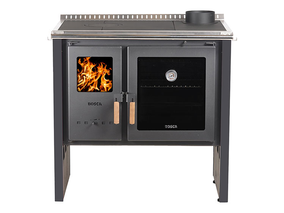 COCINA A LEÑA BOSCA HESTIA CHARCOAL 2