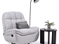 BERGERE VYS SPA MILLENIUM WHITE ACERO FELPA BLANCO INVIERNO MECEDOR GIRATORIO Y RECLINABLE - Miniatura 4